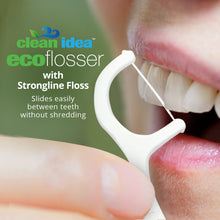 Load image into Gallery viewer, Clean Idea Ecoflosser Flossing Picks - 300 pieces Plant Based Flossing Picks - Clean Idea