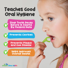 Load image into Gallery viewer, Clean Idea Kids Ecoflosser - 200ct Plant Based Flossing Picks - Clean Idea
