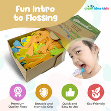 Load image into Gallery viewer, Clean Idea Kids Ecoflosser - 200ct Plant Based Flossing Picks - Clean Idea