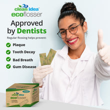 Load image into Gallery viewer, Clean Idea Ecoflosser Individually Wrapped 180pieces Plant Based Flossing Picks - Clean Idea