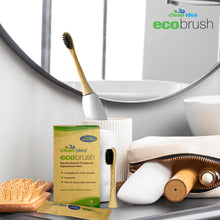 Load image into Gallery viewer, Clean Idea Ecobrush Electric Toothbrush Replacement Heads 4pack – Charcoal Infused Bamboo - Sustainable BPA Free Electric Toothbrush Heads - Clean Idea