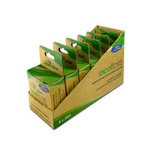 Load image into Gallery viewer, Clean Idea Eco Floss 6x25m Dental Floss - Vegan Waxed Dental Floss - Bamboo Activated Charcoal & Mint Floss - Clean Idea