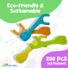 Load image into Gallery viewer, Clean Idea Kids Ecoflosser - 200ct Plant Based Flossing Picks - Clean Idea
